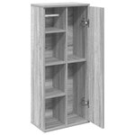 vidaXL Meuble de salle de bain avec porte-rouleau sonoma gris