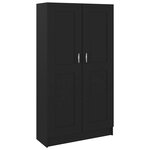 vidaXL Bibliothèque Noir 82 5x30 5x150 cm Bois d’ingénierie