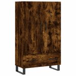 vidaXL Buffet haut chêne fumé 69 5x31x115 cm bois d'ingénierie