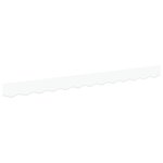 vidaXL Valance d'auvent pour cadre de 3 5 m blanche 3.3x0.2 m