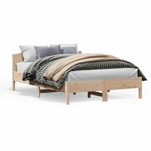 vidaXL Cadre de lit sans matelas 160x200 cm bois massif de pin