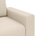 vidaXL Canapé avec coussin avec oreiller Beige 221 x 77 x 82 cm Lin