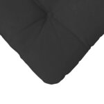 vidaXL Coussins de siège 4 Pièces Noir 45 x 45 cm Tissu en microfibre