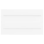 vidaXL Armoire d'évier avec lavabo intégré Blanc Aggloméré