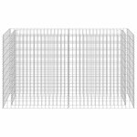 vidaXL Lit surélevé à gabion Acier galvanisé 180x50x100 cm