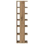 vidaXL Armoire à chaussures chêne artisanal bois d'ingénierie