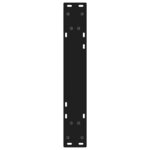 vidaXL Pieds de table à manger 2 pièces Noir 50 x (72-73 3) cm Acier