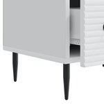 vidaXL Meuble TV Blanc 147 x 34 5 x 30 cm Bois d'ingénierie