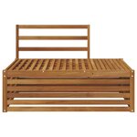 vidaXL Canapé d'extérieur extrémité Naturel 115 x 83 x 73 cm
