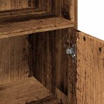 vidaXL Armoire de salle de bain vieux bois 30x30x95 cm bois ingénierie