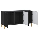 vidaXL Meuble TV 99 x 34 5 x 50 cm Noir Bois d'ingénierie