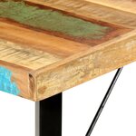 vidaXL Table de bar 180x70x107 cm Bois de récupération solide