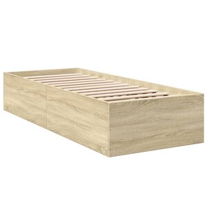 vidaXL Cadre de lit sans matelas chêne sonoma 90x190 cm