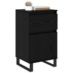 vidaXL Buffet avec tiroir Chêne noir 35 x 40 x 70 cm Bois d'ingénierie