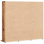 vidaXL Armoire à CD vieux bois 100x23x89 5 cm bois d'ingénierie