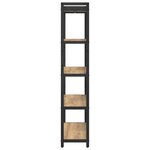 vidaXL Bibliothèque chêne artisanal 80 x 30 x 153 cm Bois d'ingénierie