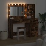 vidaXL Table de Toilette Marron 78.5 x 41 x 135 cm Bois d'ingénierie