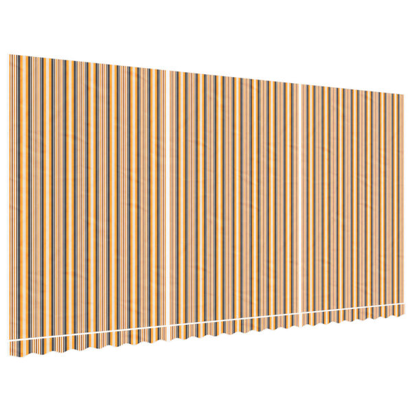 vidaXL Tissu de remplacement pour auvent rayures multicolores 6x3 m