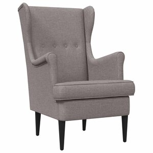 vidaXL Fauteuil Taupe Tissu