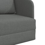 vidaXL Sofa Lit au Sol 2-en-1 Gris Foncé 65x80x83 cm Tissu