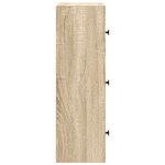 vidaXL Bibliothèque chêne sonoma 40x24x77 cm bois d'ingénierie