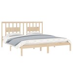 vidaXL Cadre de lit sans matelas bois massif 200x200 cm