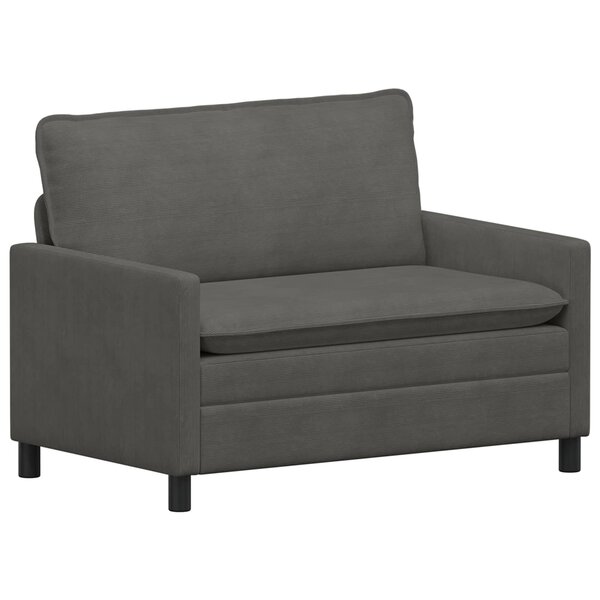 vidaXL Canapé Gris foncé 126 x 81 x 87 5 cm Tissu