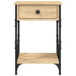 vidaXL Tables de chevet 2Pièces chêne sonoma 40x42x60cm bois d'ingénierie