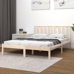 vidaXL Cadre de lit sans matelas bois massif de pin 200x200 cm