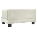 vidaXL Canapé pour enfants crème 60x40x30 cm velours