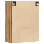 vidaXL Armoire murale suspendue chêne artisanal 69 5x34x90 cm