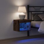 vidaXL Ensemble meuble TV avec LED 2 Pièces Bois ancien 40 x 30 x 30 cm