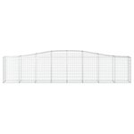 vidaXL Paniers à gabions arqués 25 Pièces 400x50x80/100 cm Fer galvanisé