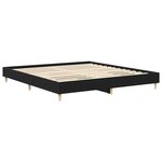 vidaXL Cadre de lit Chêne noir 203 x 163 x 25 cm Bois d'ingénierie