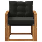 vidaXL Sofa de milieu extérieur Bois d'Acacia Massif Naturel