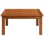 vidaXL Table de salon de jardin 63x63x30 cm Bois solide d'acacia