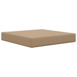 vidaXL Coussin de canapé d'extérieur 2 Pièces Taupe Polyester
