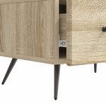 vidaXL Meuble TV Chêne Sonoma 147 x 34 5 x 30 cm Bois d'ingénierie