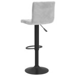 vidaXL Tabourets de bar lot de 2 gris clair velours