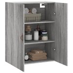 vidaXL Armoire murale sonoma gris 69 5x34x90 cm