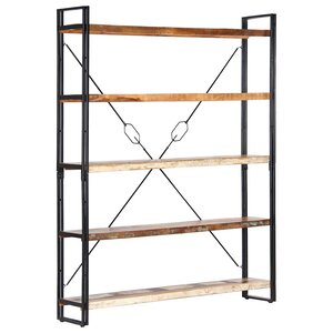 vidaXL Bibliothèque 5 niveaux 140x30x180cm Bois solide de récupération