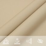vidaXL Voile de parasol Tissu Oxford rectangulaire 3x5 m Beige