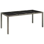 vidaXL Ensemble à manger de jardin 9 Pièces coussins gris résine tressée
