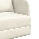 vidaXL Canapé-Lit Crème 65 x 80 x 83 cm Velours