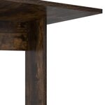 vidaXL Table d'appoint Chêne fumé 45 x 40 x 62 5 cm Bois d'ingénierie