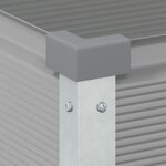 vidaXL Jardinière Gris clair 100 x 45 x 90 cm Acier galvanisé