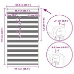 Store enrouleur tamisant 100 x 175 cm marron