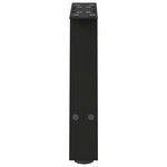 vidaXL Pieds de table basse en forme de A  2 pièces  noir  50 x (30-31) cm  acier