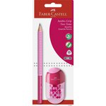 Kit d'écriture jumbo grip two tone faber-castell