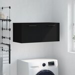 vidaXL Armoire murale noir 80x36 5x35 cm bois d'ingénierie